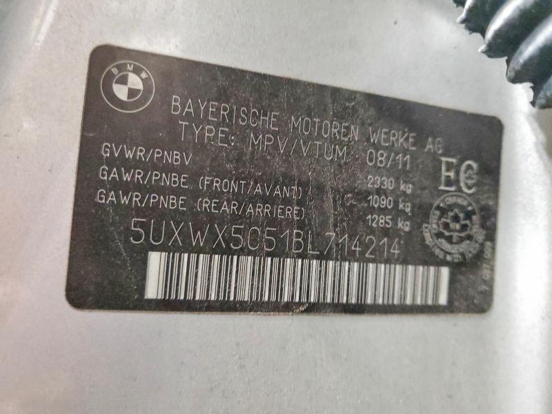 Продажа на аукционе авто 2011 Bmw X3, vin: 5UXWX5C51BL714214, номер лота: 48151316