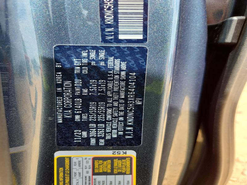 49570286 :رقم المزاد ، KNDNC5H3XR6404104 vin ، 2024 Kia Carnival مزاد بيع