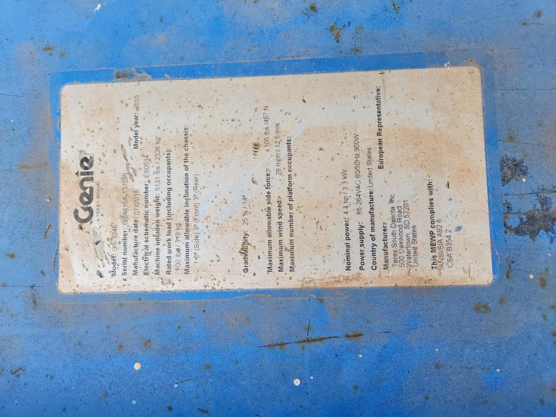 2016 Genie Gs3246 მანქანა იყიდება აუქციონზე, vin: GS4615A137596, აუქციონის ნომერი: 49605166