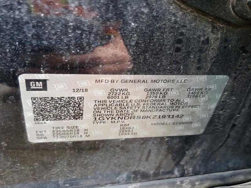 Продаж на аукціоні авто 2019 Cadillac Xt5, vin: 1GYKNDRS8KZ193142, номер лоту: 48485076