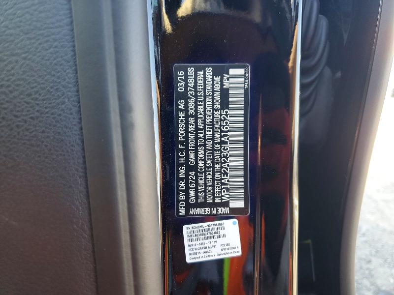 Продажа на аукционе авто 2016 Porsche Cayenne, vin: WP1AE2A23GLA16525, номер лота: 52066336