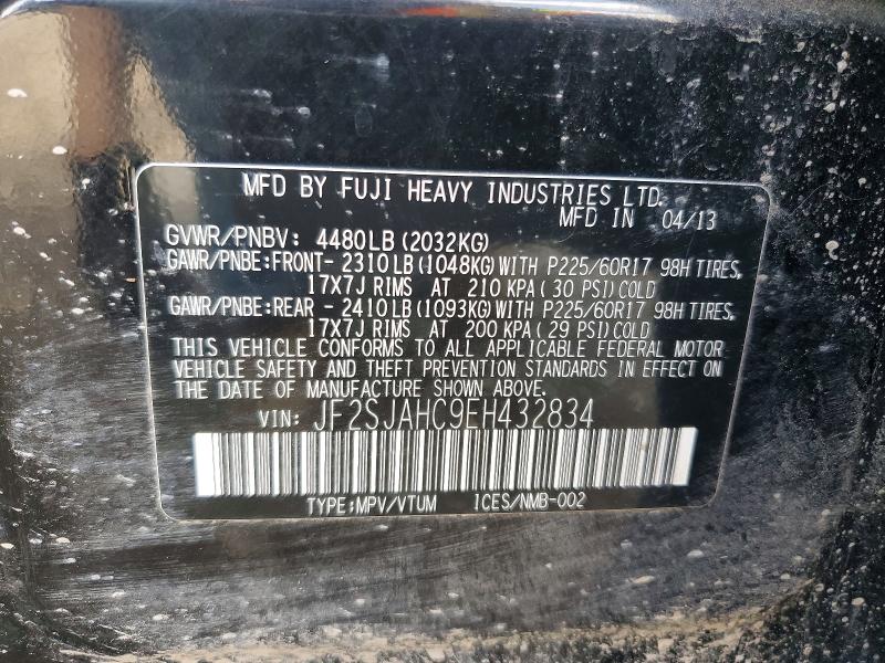 48848276 :رقم المزاد ، JF2SJAHC9EH432834 vin ، 2014 Subaru Forester مزاد بيع