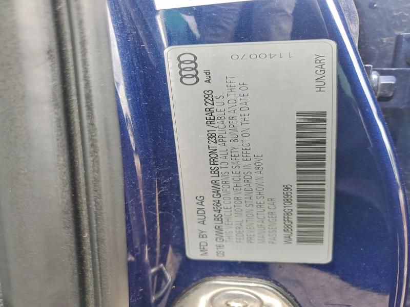 Продажа на аукционе авто 2016 Audi A3, vin: WAUB8GFF8G1089596, номер лота: 48423766