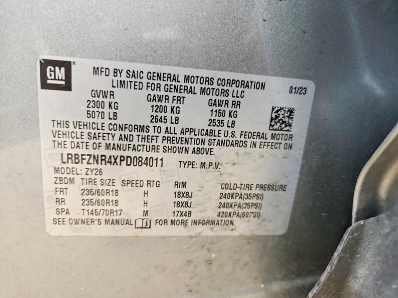 Aukcja sprzedaży 2023 Buick Envision, vin: LRBFZNR4XPD084011, numer aukcji: 49970376