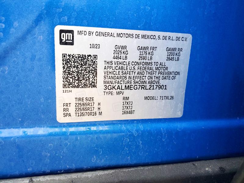 49905136 :رقم المزاد ، 3GKALMEG7RL217901 vin ، 2024 Gmc Terrain مزاد بيع