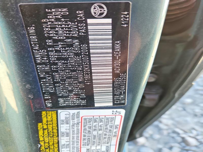 Aukcja sprzedaży 2005 Toyota Camry, vin: 4T1BE32KX5U072006, numer aukcji: 50522376