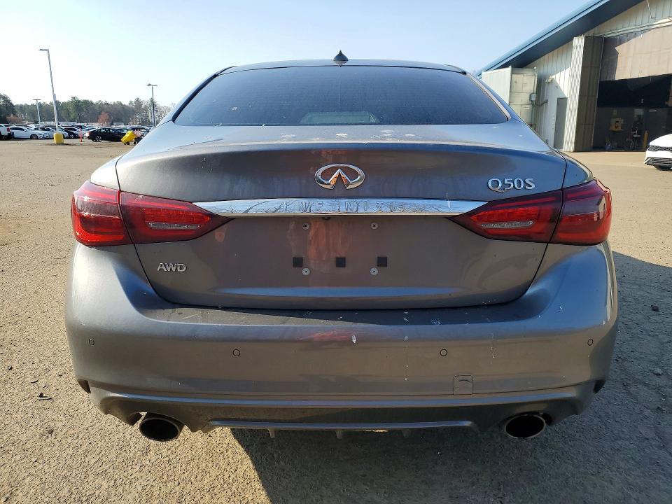 47724126 :رقم المزاد ، JN1EV7AR6KM550251 vin ، 2019 Infiniti Q50 مزاد بيع