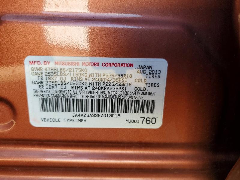 Продаж на аукціоні авто 2014 Mitsubishi Outlander, vin: JA4AZ3A33EZ013018, номер лоту: 49595776