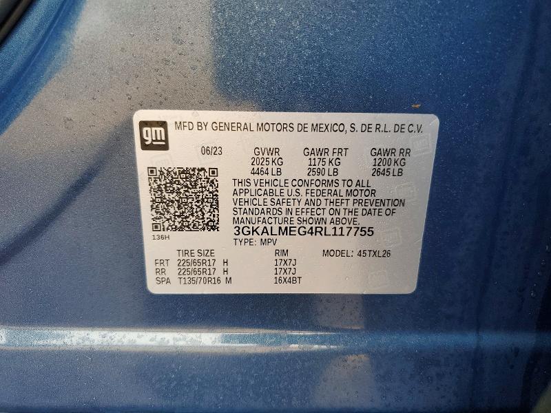 Aukcja sprzedaży 2024 Gmc Terrain, vin: 3GKALMEG4RL117755, numer aukcji: 47894266