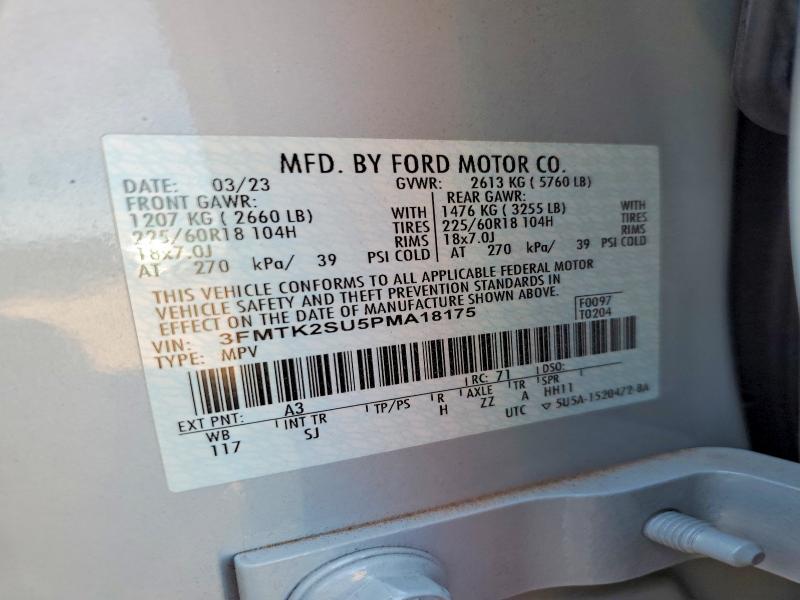 Aukcja sprzedaży 2023 Ford Mustang Mach-e, vin: 3FMTK2SU5PMA18175, numer aukcji: 51207046