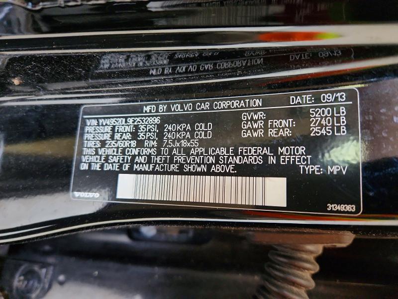 2012 Volv Xc60 მანქანა იყიდება აუქციონზე, vin: YV4952DL9E2532896, აუქციონის ნომერი: 48707746
