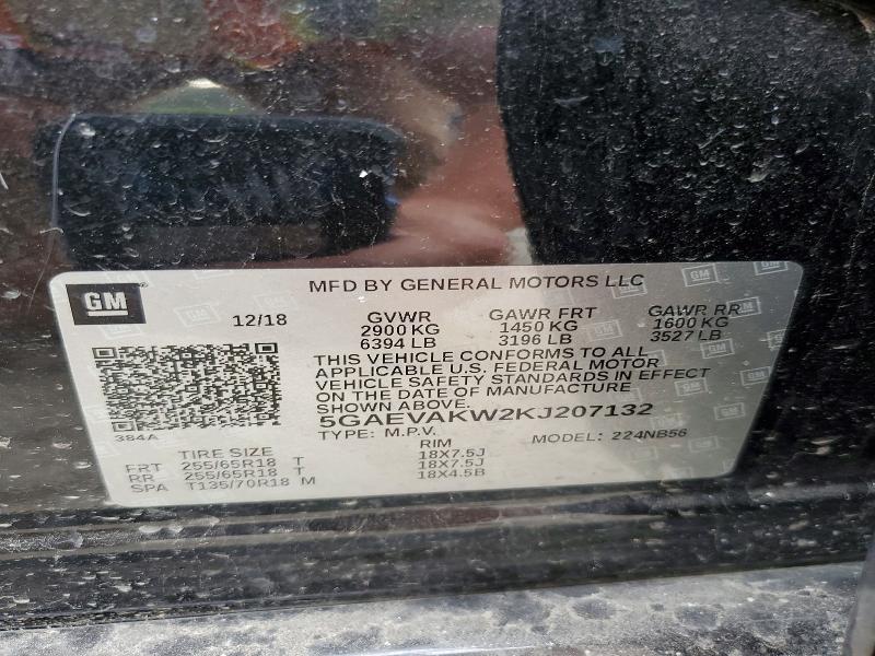 Aukcja sprzedaży 2019 Buick Enclave, vin: 5GAEVAKW2KJ207132, numer aukcji: 51145886