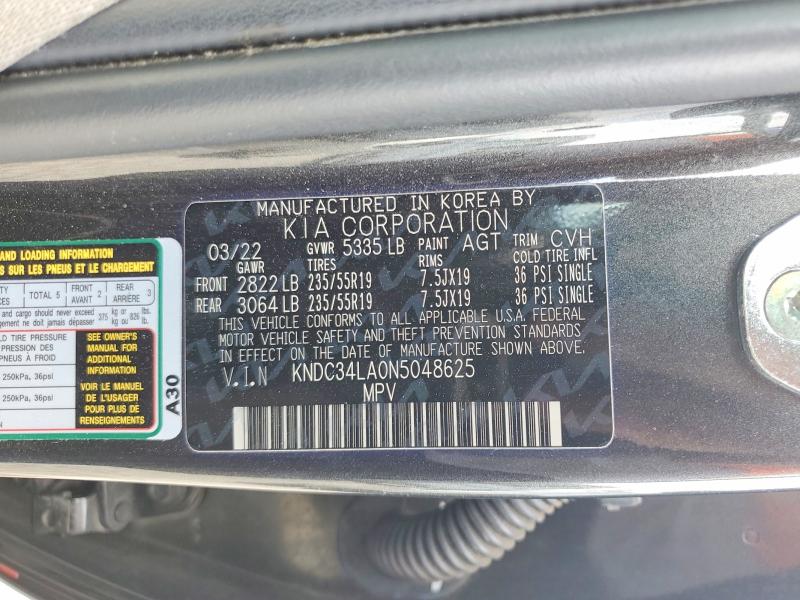 Продажа на аукционе авто 2022 Kia Ev6, vin: KNDC34LA0N5048625, номер лота: 49423046