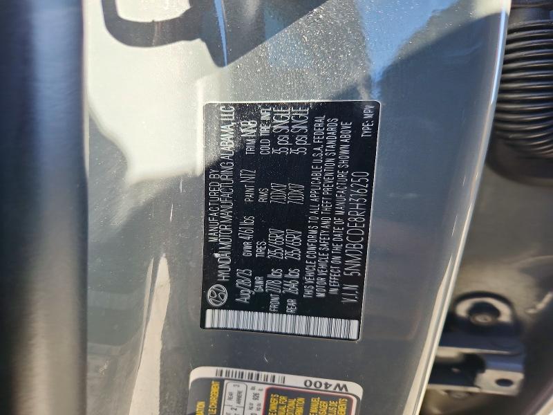 2024 Hyundai Tucson მანქანა იყიდება აუქციონზე, vin: 5NMJBCDE8RH316250, აუქციონის ნომერი: 51263126