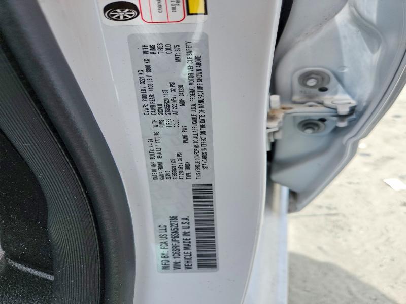 Aukcja sprzedaży 2025 Ram 1500, vin: 1C6SRFJP6SN522786, numer aukcji: 51700706