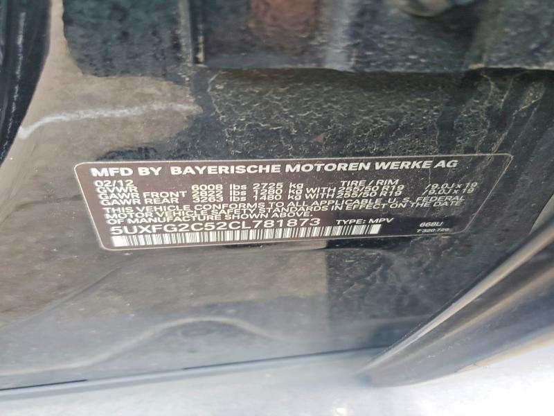 Продажа на аукционе авто 2012 Bmw X6, vin: 5UXFG2C52CL781873, номер лота: 51453396