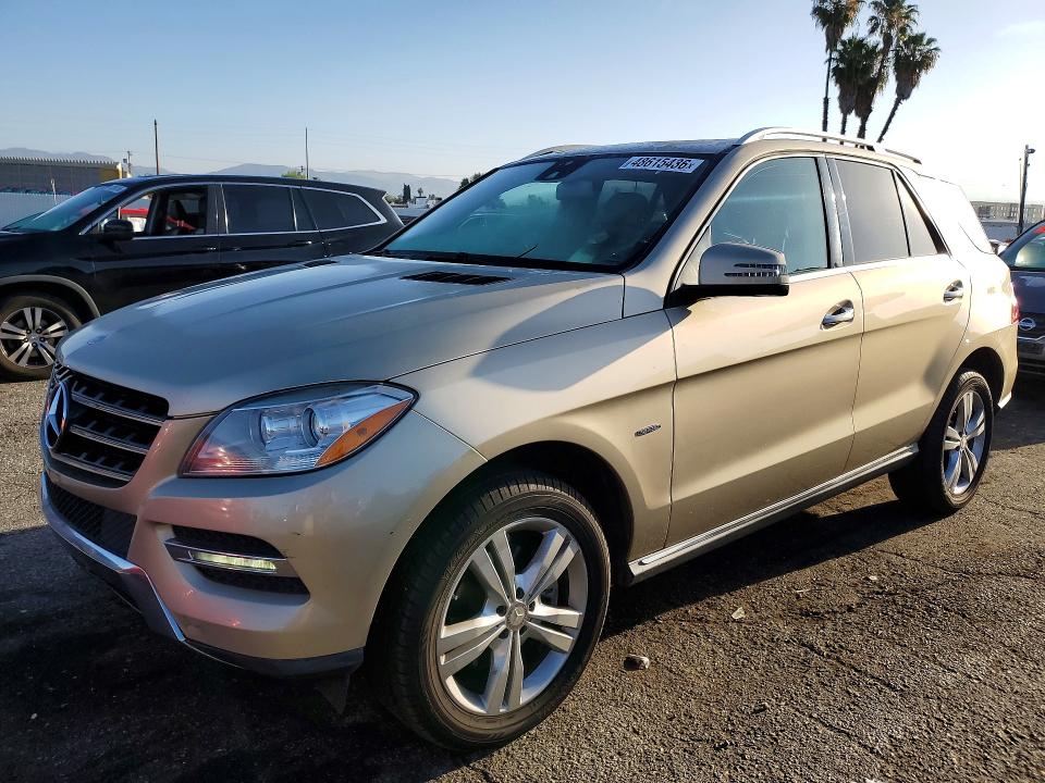 2012 Mercedes-benz Ml მანქანა იყიდება აუქციონზე, vin: 4JGDA2EBXCA073472, აუქციონის ნომერი: 48615436
