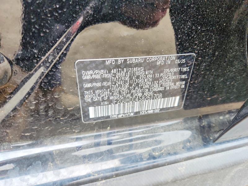 50956806 :رقم المزاد ، JF2GUHDC4S8261708 vin ، 2025 Subaru Crosstrek مزاد بيع