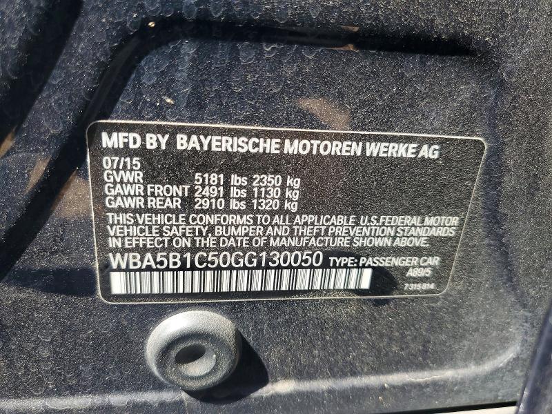 Продажа на аукционе авто 2016 Bmw 535, vin: WBA5B1C50GG130050, номер лота: 49216576