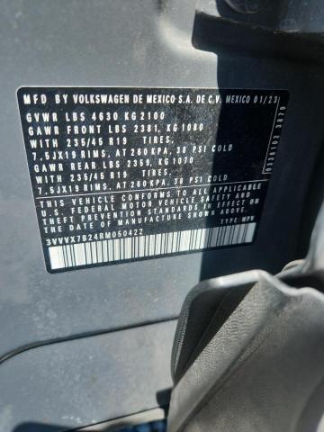 Продажа на аукционе авто 2024 Volkswagen Taos, vin: 3VVVX7B24RM050422, номер лота: 50136136