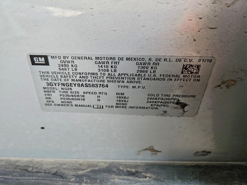 Продаж на аукціоні авто 2010 Cadillac Srx, vin: 3GYFNGEY8AS583764, номер лоту: 50194256