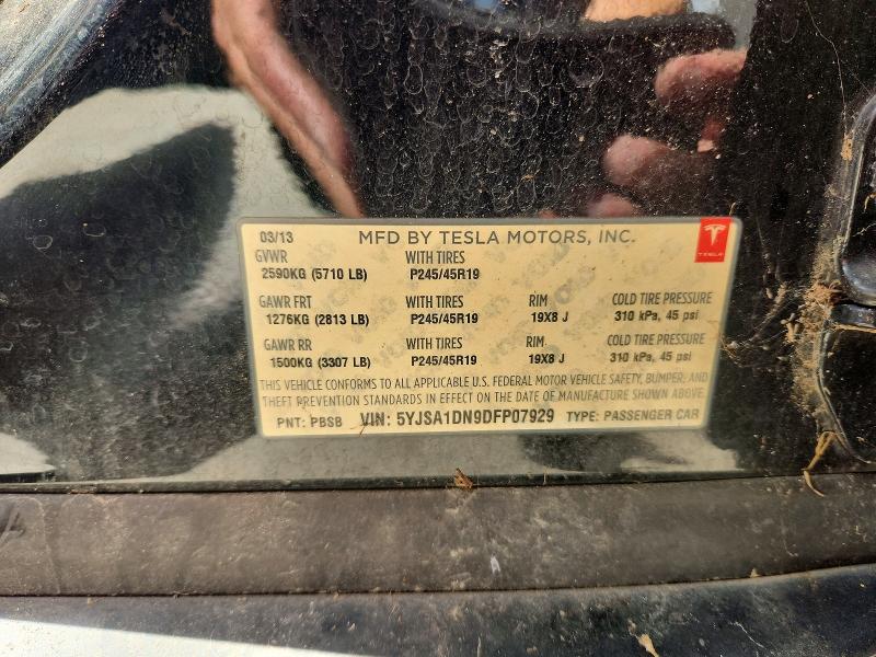 Aukcja sprzedaży 2013 Tesla Model S, vin: 5YJSA1DN9DFP07929, numer aukcji: 49504926
