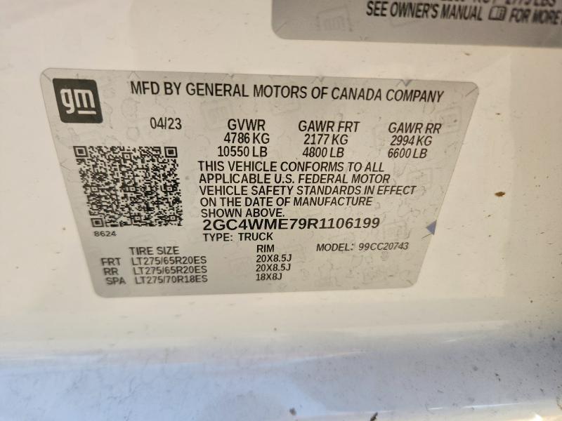 Продажа на аукционе авто 2024 Chevrolet Silverado, vin: 2GC4WME79R1106199, номер лота: 48752336