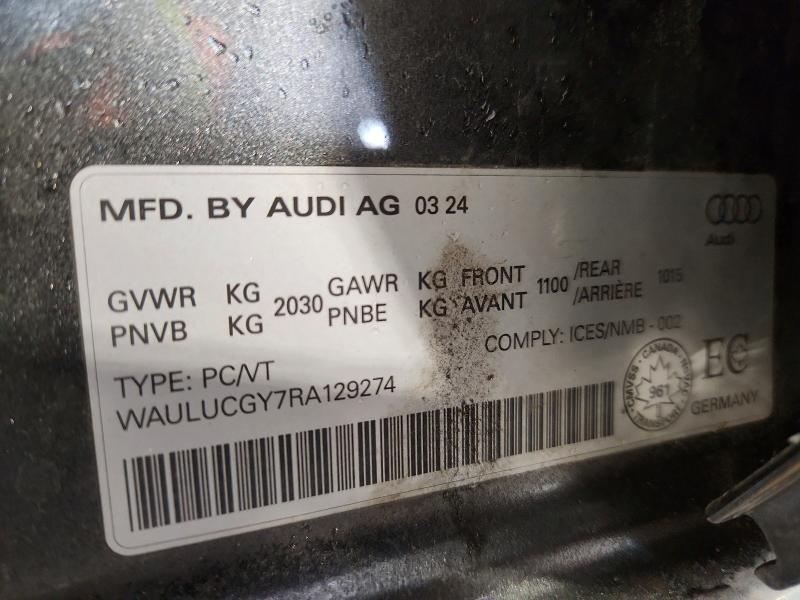 Aukcja sprzedaży 2024 Audi A3, vin: WAULUCGY7RA129274, numer aukcji: 49775406
