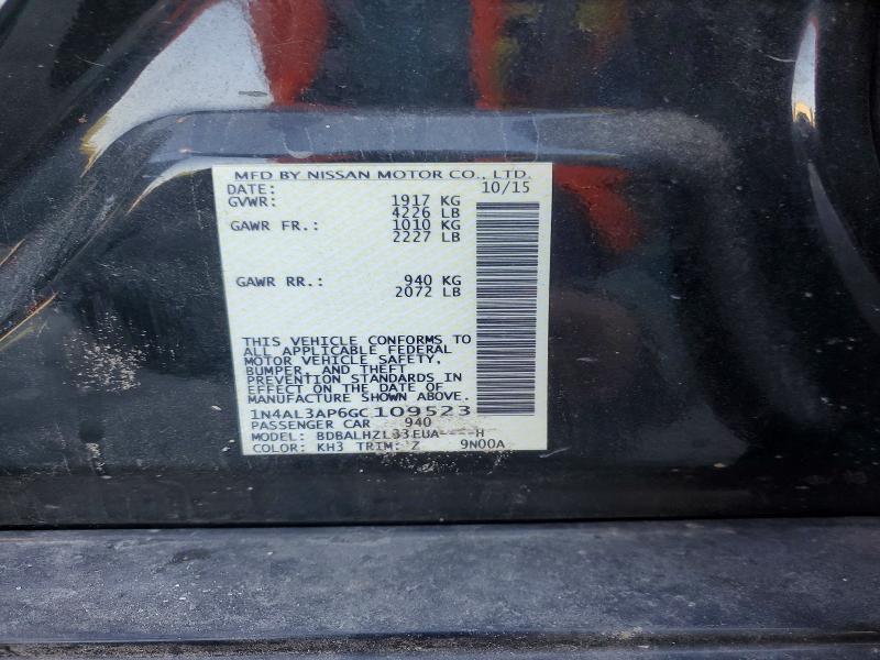 Aukcja sprzedaży 2016 Nissan Altima, vin: 1N4AL3AP6GC109523, numer aukcji: 49420696