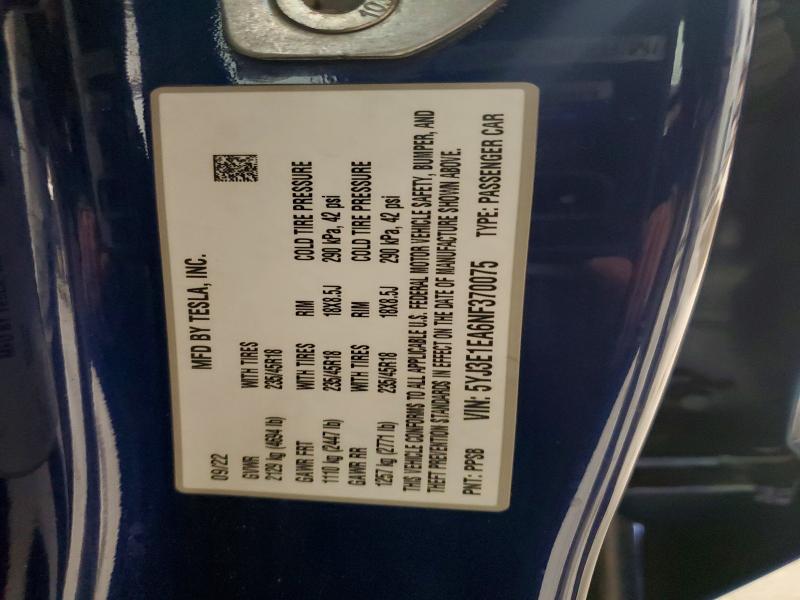 Продажа на аукционе авто 2022 Tesla Model 3, vin: 5YJ3E1EA6NF370075, номер лота: 49761976