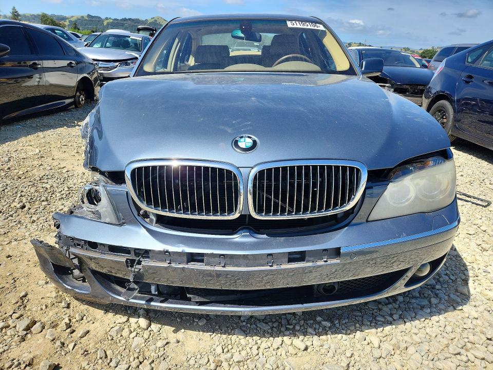 51195106 :رقم المزاد ، WBAHN83557DT70175 vin ، 2007 Bmw 750 مزاد بيع
