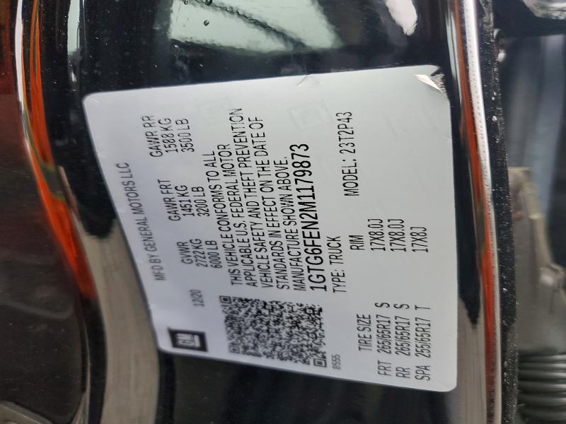 Aukcja sprzedaży 2021 Gmc Canyon, vin: 1GTG6FEN2M1179873, numer aukcji: 51366796