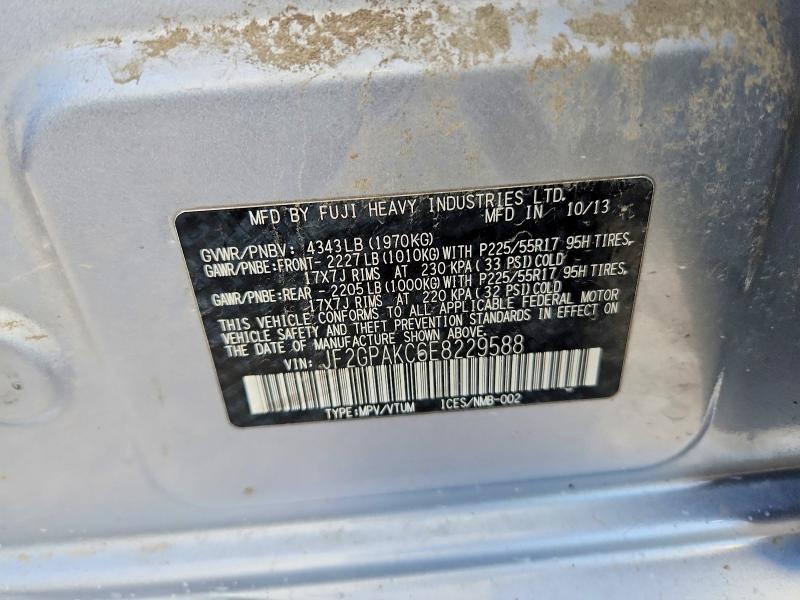 Продаж на аукціоні авто 2014 Subaru Xv Crosstrek, vin: JF2GPAKC6E8229588, номер лоту: 51413416