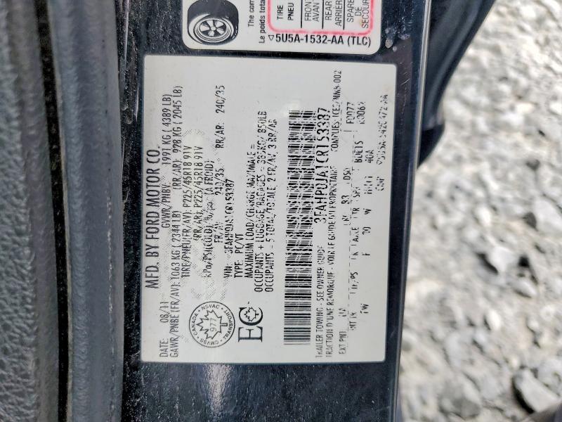 Продажа на аукционе авто 2012 Ford Fusion, vin: 3FAHP0JA1CR153387, номер лота: 51681566