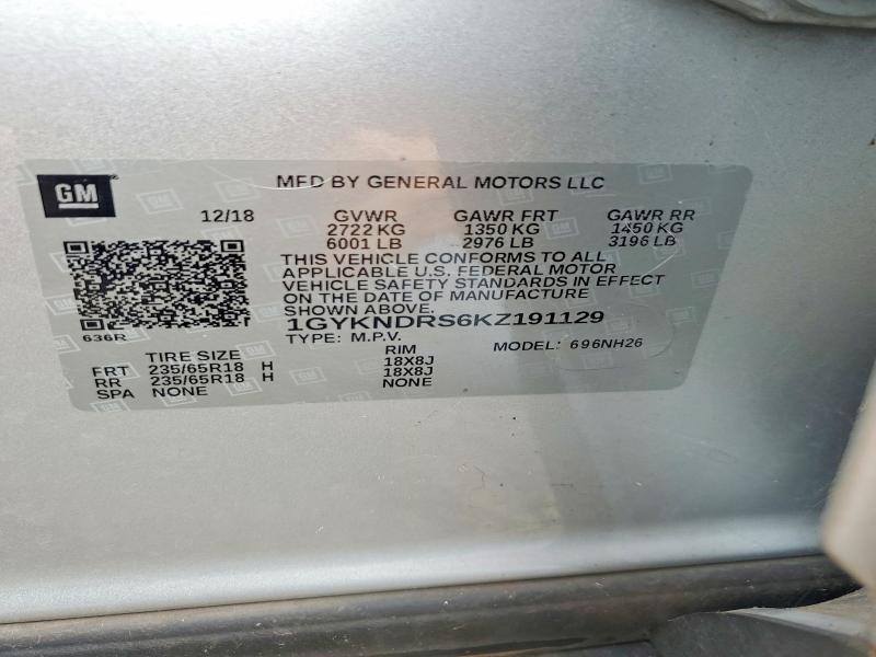 Продаж на аукціоні авто 2019 Cadillac Xt5, vin: 1GYKNDRS6KZ191129, номер лоту: 49668936