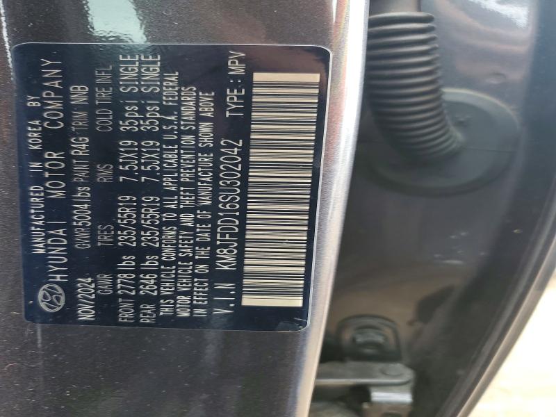 Продаж на аукціоні авто 2025 Hyundai Tucson, vin: KM8JFDD16SU302042, номер лоту: 51551806