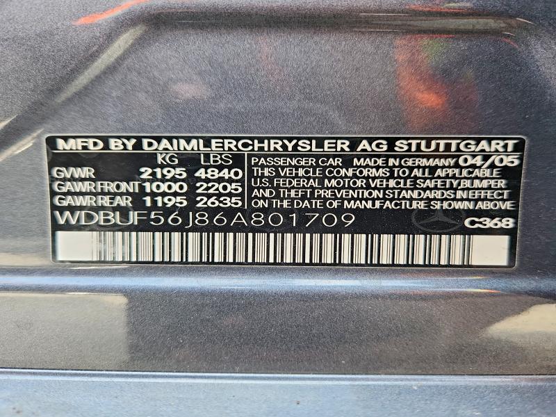 Продаж на аукціоні авто 2006 Mercedes-benz E, vin: WDBUF56J86A801709, номер лоту: 50338926