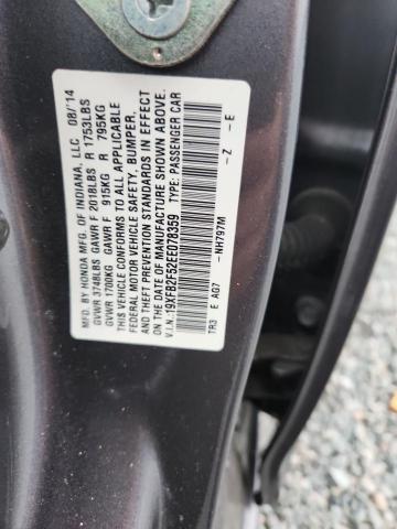 Продажа на аукционе авто 2014 Honda Civic, vin: 19XFB2F52EE078359, номер лота: 48623996