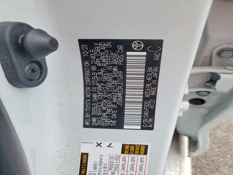 2024 Toyota Corolla მანქანა იყიდება აუქციონზე, vin: JTDB4MEE2RJ015499, აუქციონის ნომერი: 50332806