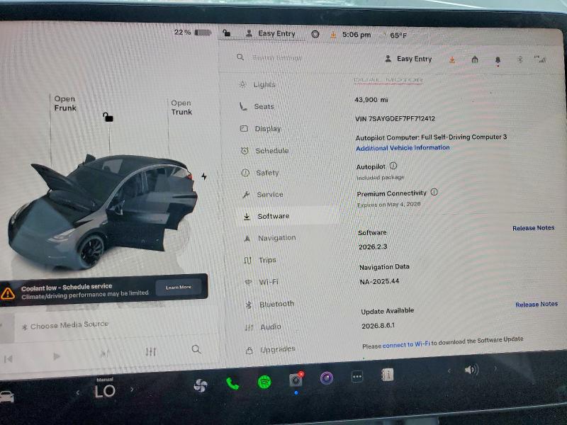 50679506 :رقم المزاد ، 7SAYGDEF7PF712412 vin ، 2023 Tesla Model Y مزاد بيع