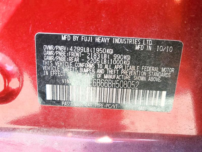 Aukcja sprzedaży 2011 Subaru Impreza, vin: JF1GE6B66BH508052, numer aukcji: 51688386