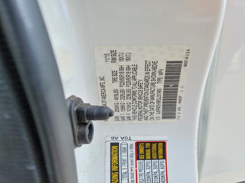 Продажа на аукционе авто 2016 Honda Cr-v, vin: 5J6RM3H98GL001965, номер лота: 50476346