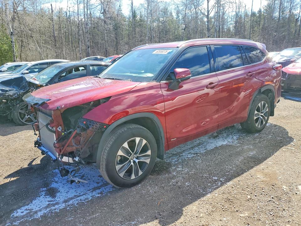 2022 Toyota Highlander Hybrid მანქანა იყიდება აუქციონზე, vin: 5TDGBRCH4NS560512, აუქციონის ნომერი: 50556076