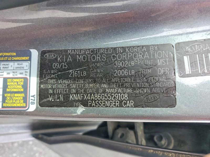 Продаж на аукціоні авто 2016 Kia Forte, vin: KNAFX4A86G5529108, номер лоту: 49065996