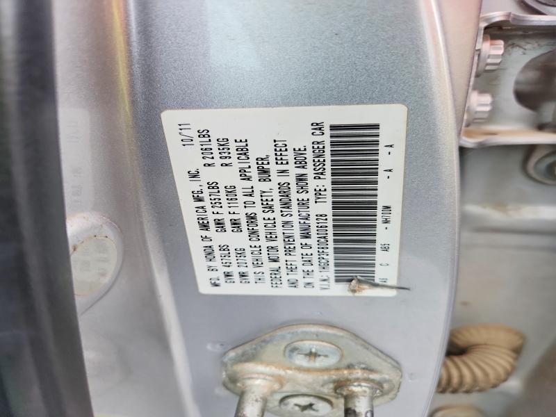 50826526 :رقم المزاد ، 1HGCP3F80CA006128 vin ، 2012 Honda Accord مزاد بيع