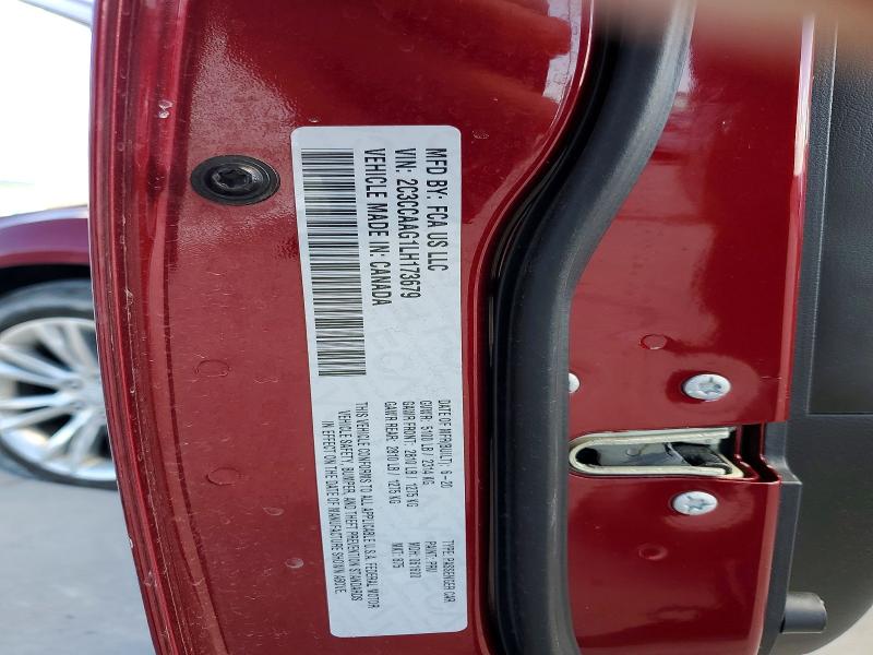 Aukcja sprzedaży 2020 Chrysler 300, vin: 2C3CCAAG1LH173679, numer aukcji: 49897726