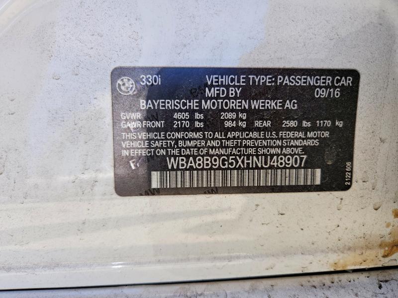 Продажа на аукционе авто 2017 Bmw 330, vin: WBA8B9G5XHNU48907, номер лота: 49008796