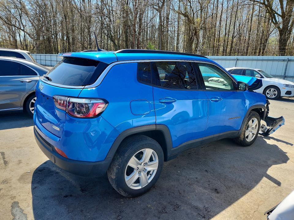 Продаж на аукціоні авто 2022 Jeep Compass, vin: 3C4NJDBB5NT133694, номер лоту: 48951126