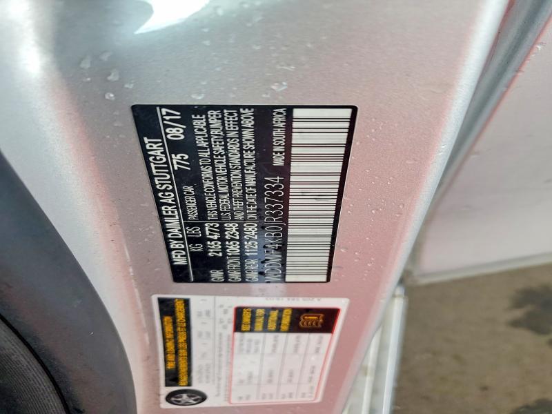 Продажа на аукционе авто 2018 Mercedes-benz C, vin: WDDWF4KB0JR337334, номер лота: 48828286
