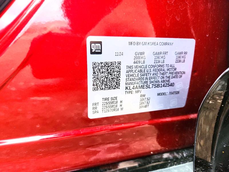 49427216 :رقم المزاد ، KL4AMESL7SB142540 vin ، 2025 Buick Encore Gx مزاد بيع